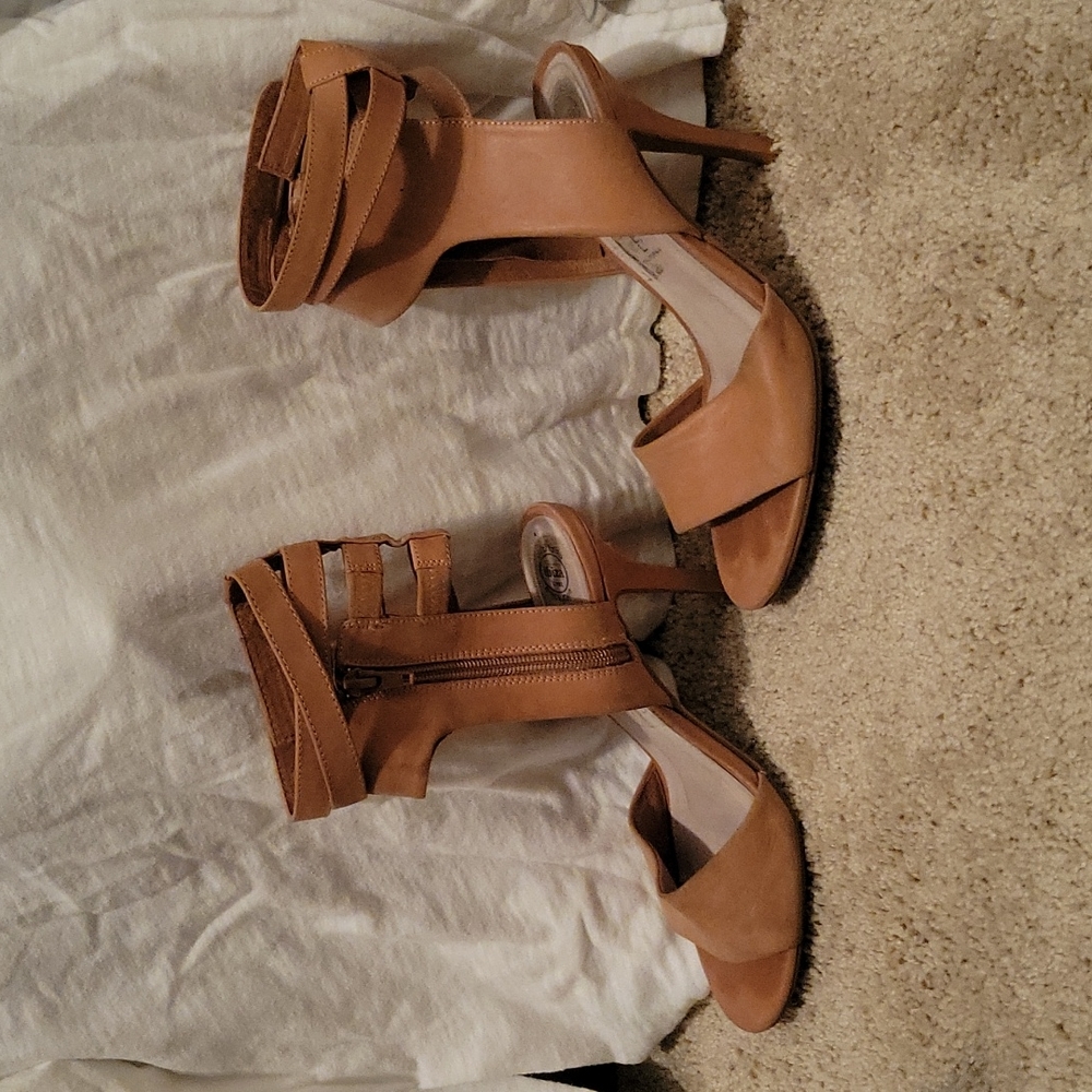 Jeffrey Campbell nude wrap around heels sz 7.5 - Picture 3 of 11